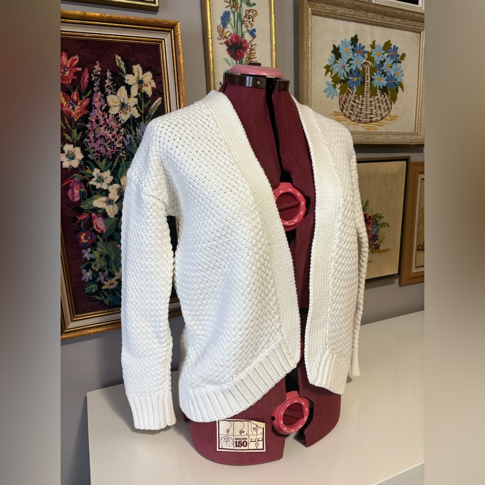 Beautiful Reiss white knit sweater.